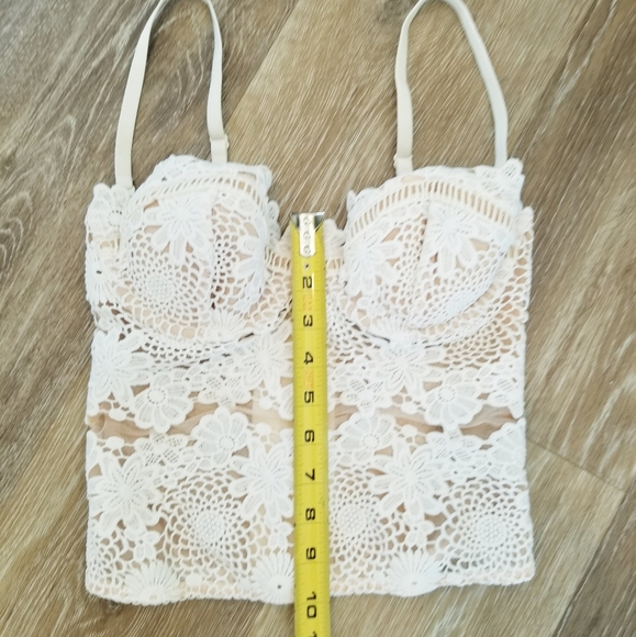 Victoria's Secret Vintage Dream Angels Embroidered Bustier Crop Top NWTStrapless - Picture 8 of 14